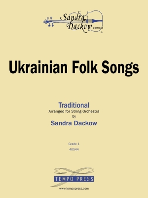 Tempo Press - Ukrainian Folk Songs Traditionnel/Dackow Orchestre  cordes Niveau 1
