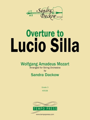 Tempo Press - Overture to LucioSilla Mozart, Dackow Orchestre  cordes Niveau 3