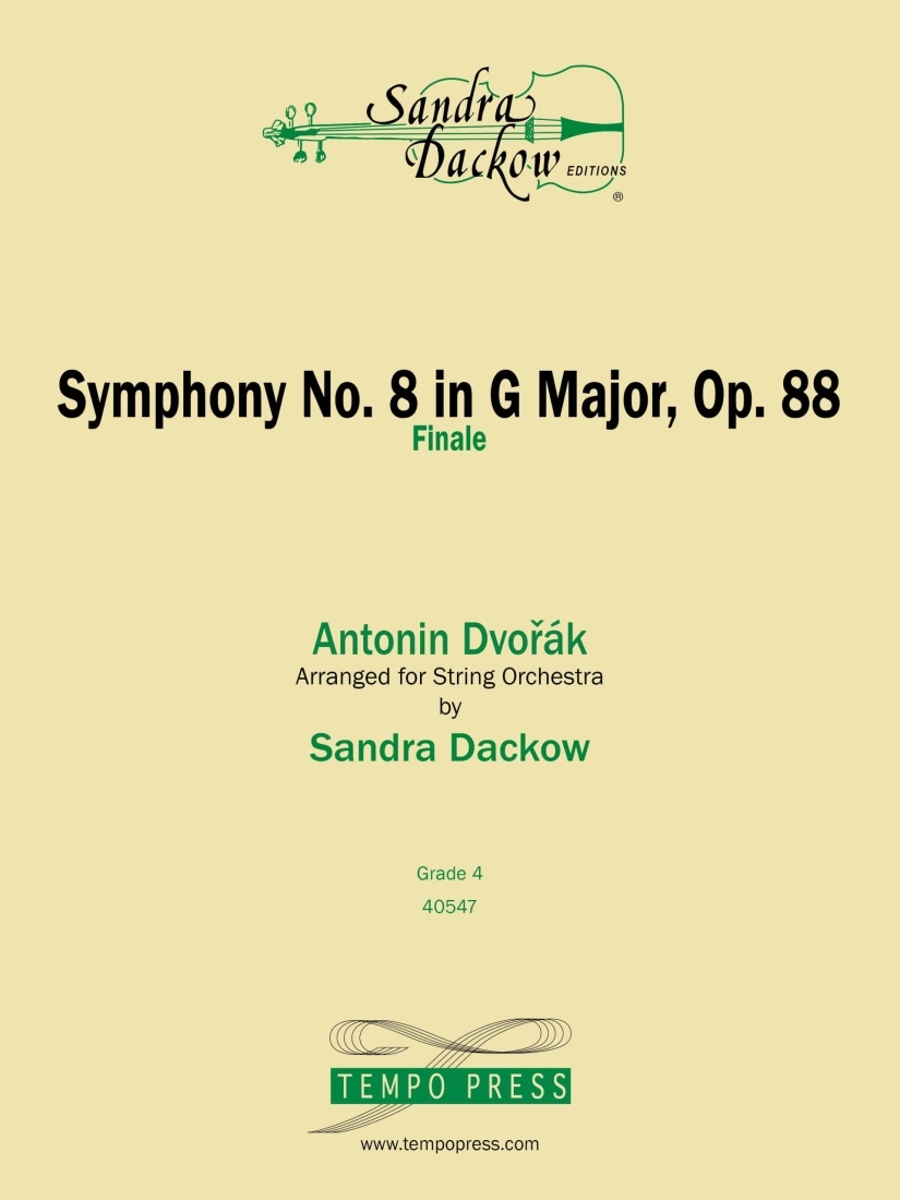 Symphony No. 8 In G Major, Op. 88 Finale - Dvorak/Dackow - String Orchestra - Gr. 4