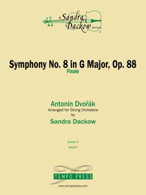 Tempo Press - Symphony No. 8 In G Major, Op. 88 Finale - Dvorak/Dackow - String Orchestra - Gr. 4