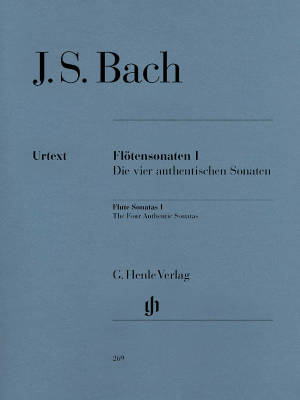 Flute Sonatas, Volume I (The four authentic Sonatas) - Bach/Eppstein - Flute/Cello/Piano - Book