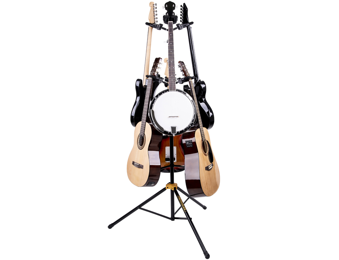 Hercules GS526B PLUS 6Pc Guitar Hanging Floor Stand Long & McQuade