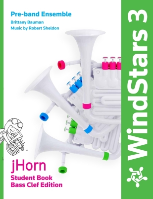 Nuvo - WindStars 3: jHorn Student Book (Bass Clef) - Bauman/Sheldon - Book