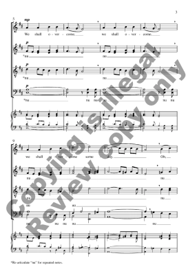 We Shall Overcome - Traditional/Shoultz - SATB