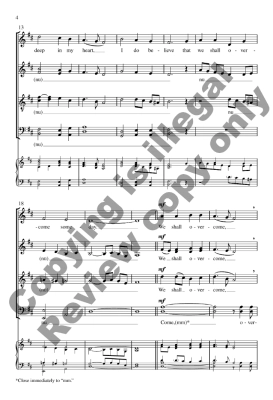 We Shall Overcome - Traditional/Shoultz - SATB