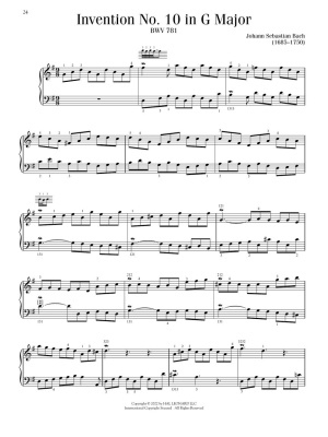 Intermediate J.S. Bach Favorites - Piano - Book