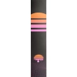 Outrun Printed Leather Guitar Strap - Power Grid