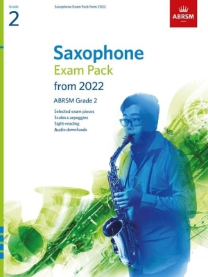 Saxophone Exam Pack from 2022, ABRSM Grade 2 - Book/Audio Online