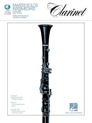 Hal Leonard - Master Solos Intermediate Level: Clarinet - Kireilis/Rutherford - Book/Audio Online