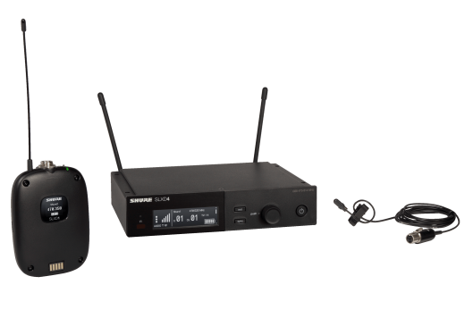 Shure - SLXD14 Digital Wireless System with DL4 Lavalier Mic  (J52: 558-616 MHz)