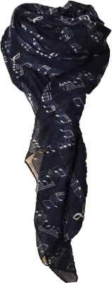 AIM Gifts - Fashion Scarf, Music Notes - Navy