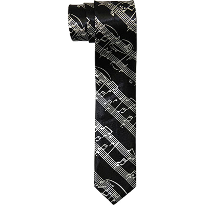 AIM Gifts - Skinny Tie, Sheet Music - Black