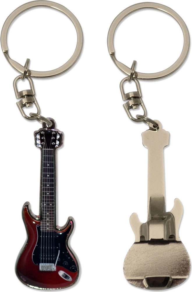 Electric Guitar Bottle Opener Keychain