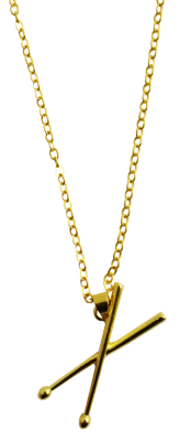 AIM Gifts - Necklace - Drumsticks - Gold Finish