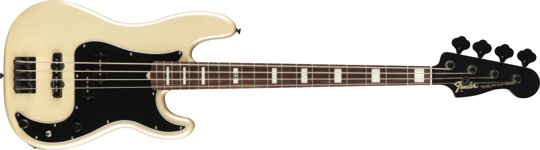 Duff McKagan Deluxe Precision Bass, Rosewood Fingerboard, with Gigbag - White Pearl