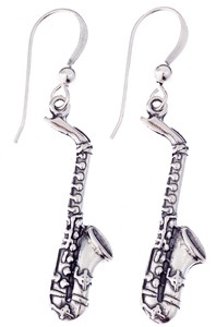 Sterling Silver Earrings: Sax