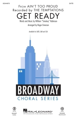Hal Leonard - Get Ready (from Aint Too Proud) - Robinson/Emerson - SATB