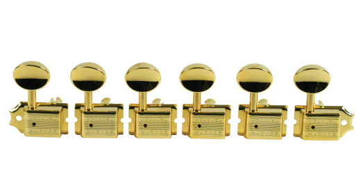 Kluson - 6 In Line Supreme Series Tuning Machines - Gold