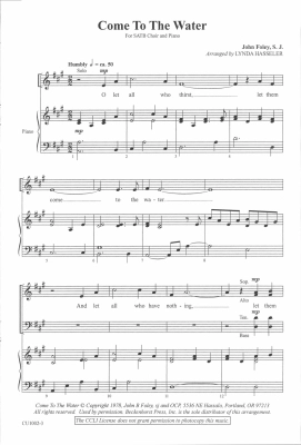 Come to the Water - Foley/Hasseler - SATB