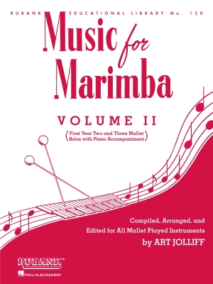 Rubank Publications - Music for Marimba, VolumeII Jolliff Marimba Livre