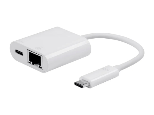 StarTech - Monoprice Select Series USB-C to Gigabit Ethernet and USB-C Dual Port Adapter