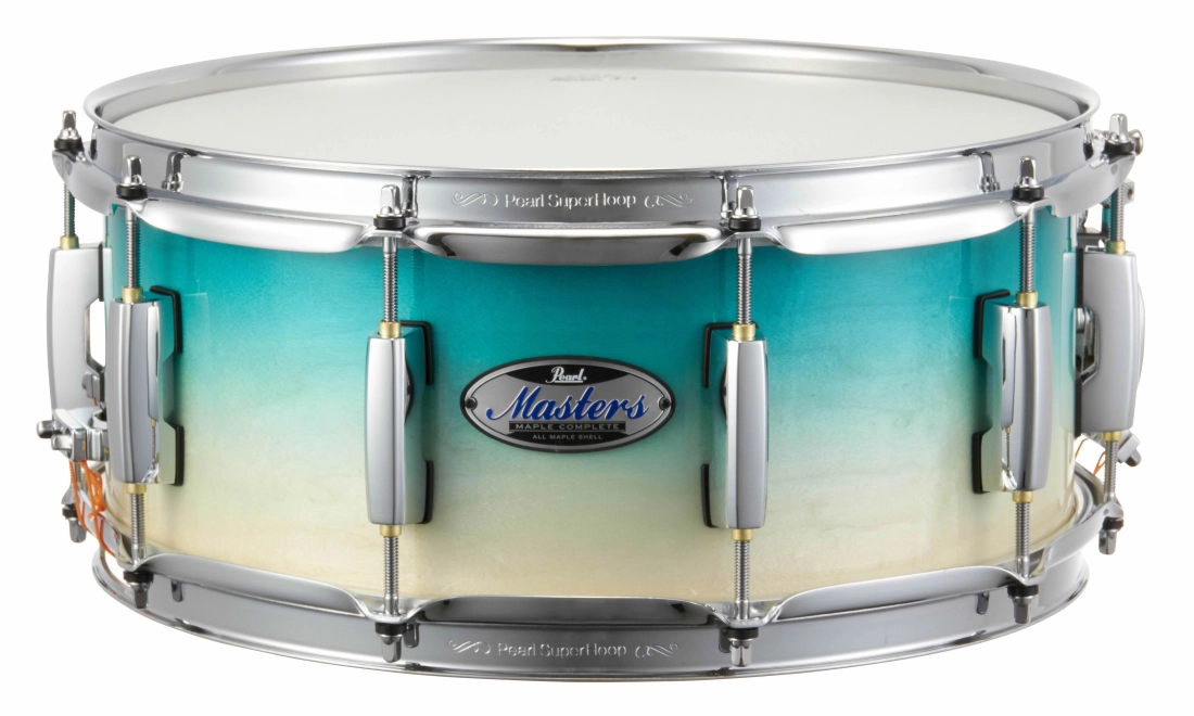 Masters Maple Complete 6.5x14\'\' Snare Drum - Aquamarine Fade