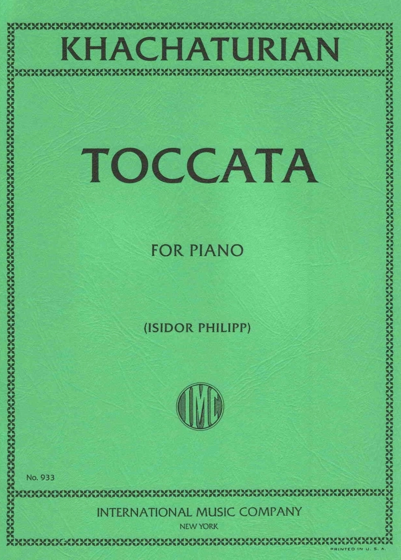 Toccata - Khachaturian/Philipp - Piano - Sheet Music