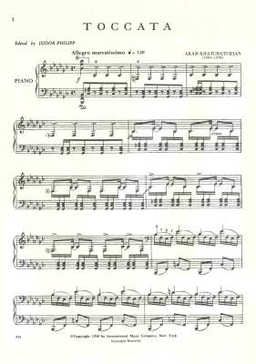 Toccata - Khachaturian/Philipp - Piano - Sheet Music