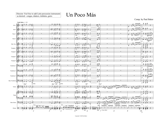 Un Poco Mas - Baker - Jazz Ensemble - Gr. 2