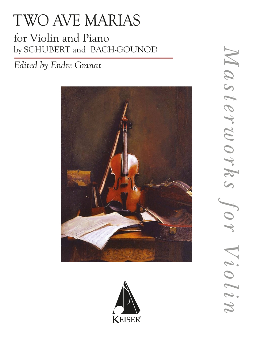 Two Ave Marias - Bach/Gounod /Schubert /Granat - Violin/Piano - Book