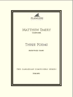 Plangere - Three Poems - Emery - High Voice/Piano - Book