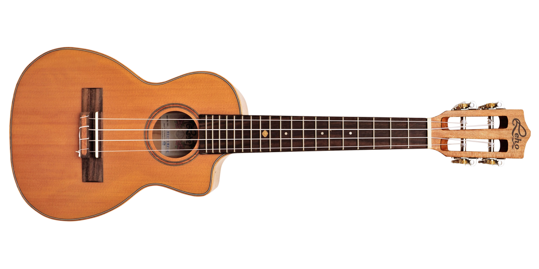 Spalted Maple Concert Cutaway Ukulele with Solid Cedar Top