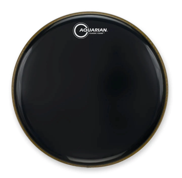 Classic Clear Resonant Gloss Black Drum Head - 22\'\'