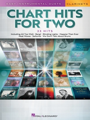 Hal Leonard - Chart Hits for Two - Clarinets - Book