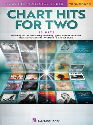 Hal Leonard - Chart Hits for Two - Trombones - Book
