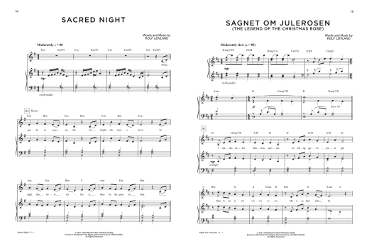 Sacred Night: The Christmas Album - Secret Garden/Lovland - Piano/Vocal/Guitar - Book