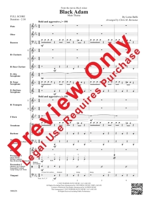 Black Adam: Main Theme - Balfe/Bernotas - Concert Band - Gr. 2.5