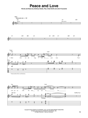Red Hot Chili Peppers: Return of the Dream Canteen - Guitar TAB - Book