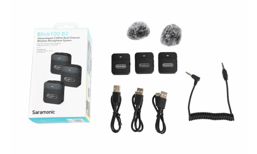 Blink 100 B2 Ultracompact 2.4GHz Dual-Channel Wireless Microphone System