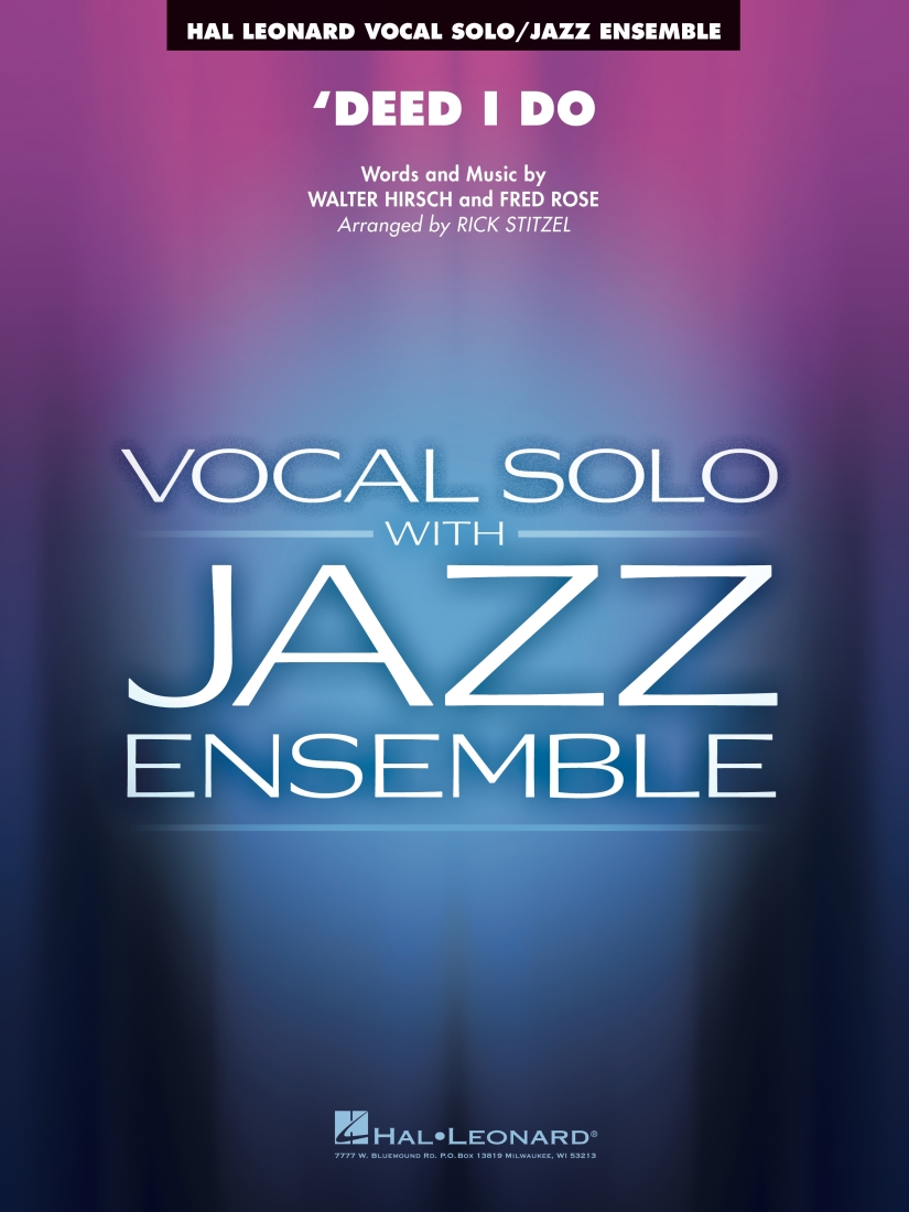 \'Deed I Do - Hirsch/Rose/Stitzel - Jazz Ensemble/Vocal Solo - Gr. 3.5