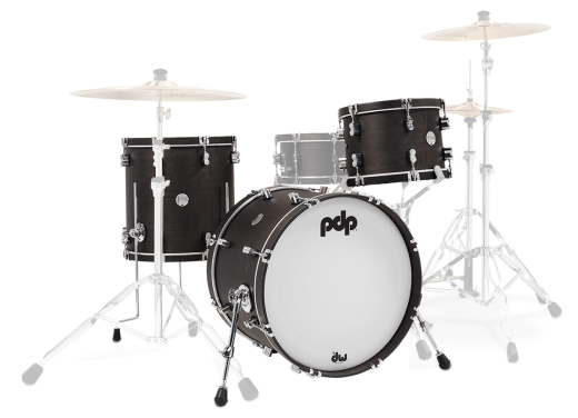 Pacific Drums - Concept Maple Classic 3-Piece Shell Pack (20,13,16) - Ebony Satin