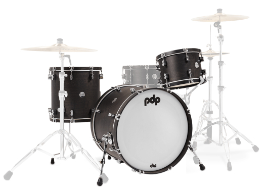 Pacific Drums - Concept Maple Classic 3-Piece Shell Pack (22,13,16) - Ebony Satin