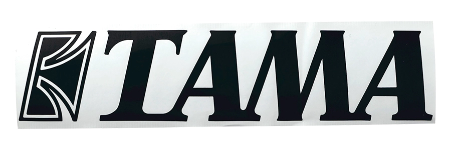 TAMA Logo Sticker 35 x 150 mm - Black