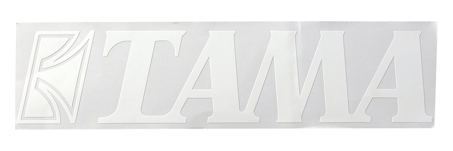 TAMA Logo Sticker 40 x 190 mm - White