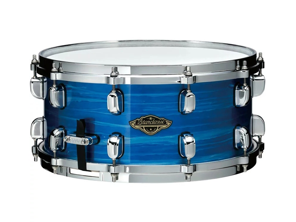 Starclassic Walnut/Birch 5.5x14\'\' Snare Drum - Lacquer Ocean Blue Ripple