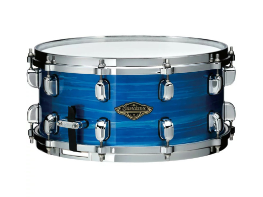 Tama - Starclassic Walnut/Birch 5.5x14 Snare Drum - Lacquer Ocean Blue Ripple