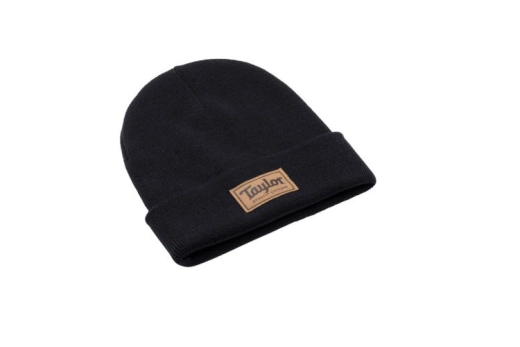 Taylor Logo Patch Beanie - Black