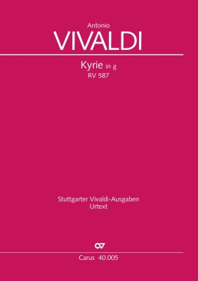 Carus Verlag - Kyrie RV 587 - Vivaldi - SATB Choral Score