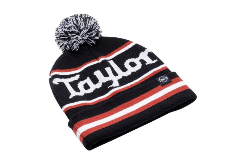 Taylor Pom Beanie Logo Knit