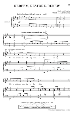 A Weary World Rejoices (Cantata) - Martin - SATB